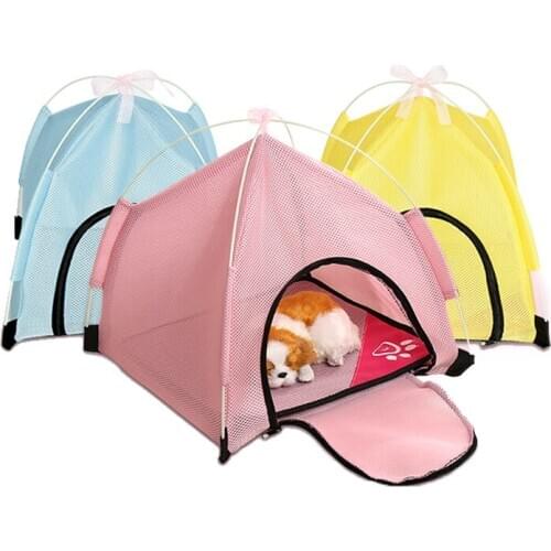 Foldable Pet Tent Portable Dog Tent Cat House Outdoor Travel Kennel Cats Tent Dogs Camping Fence Dog Carrier G7 Pet Supplies