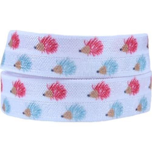 FLRA ElasticSuper cute animal printing fold over hair elastic for ponytail holder