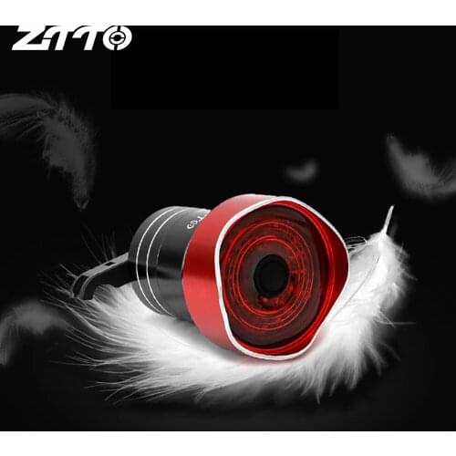 ZTTO Cycling Road Bicycle Mountain Bike MTB Accessories Waterproof LED Brake sensior Red USB Rechargeable Light Taillight