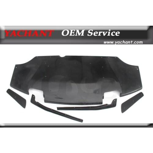 FRP Fiber Glass Rear Diffuser 5 Pcs Fit For 08-12 Lancer Evolution X EVO 10 VS Collaboration AREO Style Rear Under Diffuser
