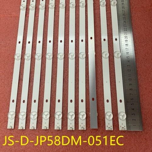 10pcs/set LED bar 5LED for polaroid 58 tvled584k01 JS-D-JP58DM-051EC(81225) E58DM100 3030-5S1P