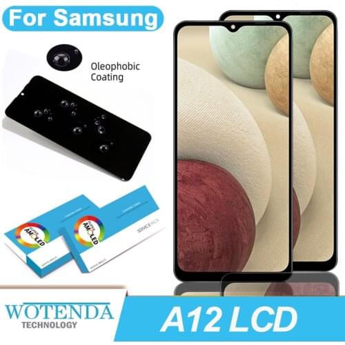 100% Original 6.5'' Display for SAMSUNG Galaxy A12 A125F A125F/DS LCD with frame Touch Screen Digitizer Assembly Repair Parts