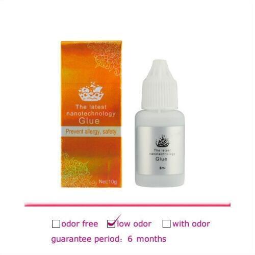 2 Pcs Prevent lalergy nano eyelash extension glue 10ml glue for eyelash extension by free shipping