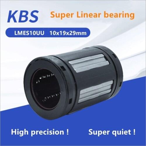 50pcs KBS super Linear ball Bearing LMES10UU 10x19x29mm Plastic linear bearings bushing for 10mm linear rod shaft CNC parts