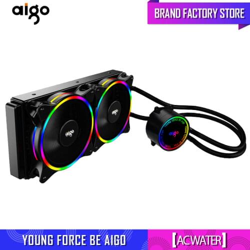 Aigo AC120/240/360 pc case water cooling computer fan CPU integrated water cooling Cooler For LGA 775/115x/AM2/AM3/AM4