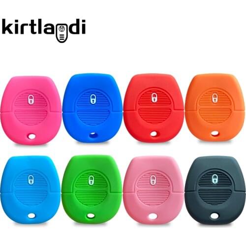 Silicone key case cover for Nissan Micra Almera Navara X-Trail Tino Primera Terrano Patrol K12 P12 cover remote holder keychain