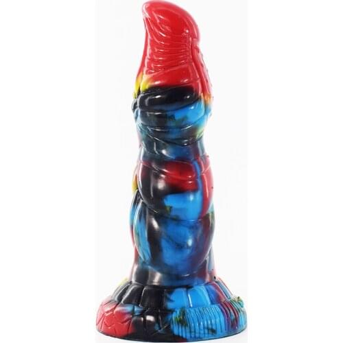 Colorful Monster Design Silicone Dildo Adult Toys Soft Artificial Penis Fantasy Dildo Realistic Penis Anal Butt Plug Sex Toy