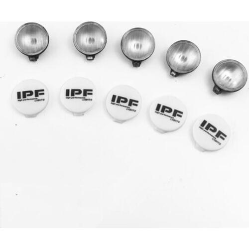 1/10 rc crawler car shell upgrade part roof IPF logo spotlights cup for 1:10 scale traxxas trx4 scx10 ii jeep 90046 4wd D90 TF2