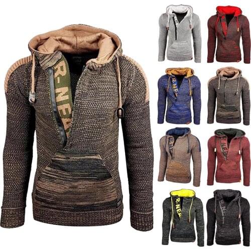 Мужские вязаные толстовки Eillysevens China At AliExpress