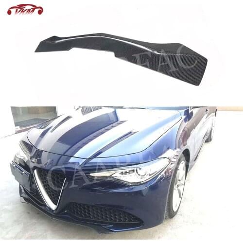 Carbon Fiber Front Lip Spoiler for Alfa Romeo Giulia Sedan Standard/Sport 2015 2016 2017 2018 Head Bumper Guard Car Styling