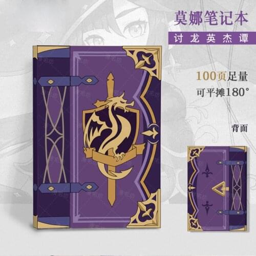 Game Genshin Impact Mona Theme Notebook Jotter Student Note Pad Book School Supplies Sketchbook Weekly Planner Cosplay Gifts
