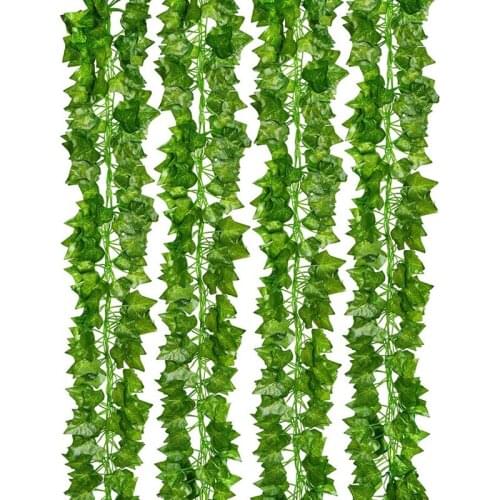 Artificial Ivy Vine Greenery Garlands Fake Plants Garland Vine Leaves Home Kitchen Garden Office Wedding Wall Decoration