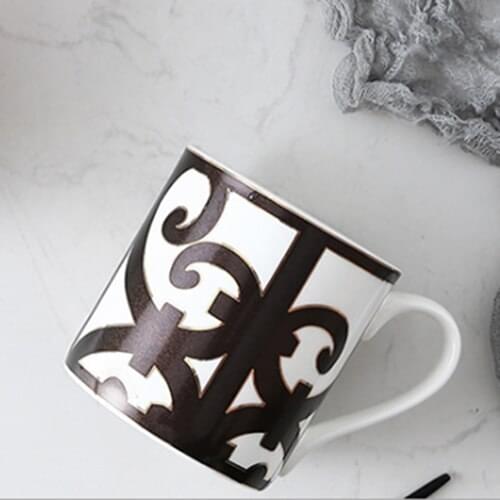 Italian Classic Style Creative Retro Mug Matte Ceramic Coffee Cup Breakfast Cup Couples Tea Cups Mug Western Eco Friendly