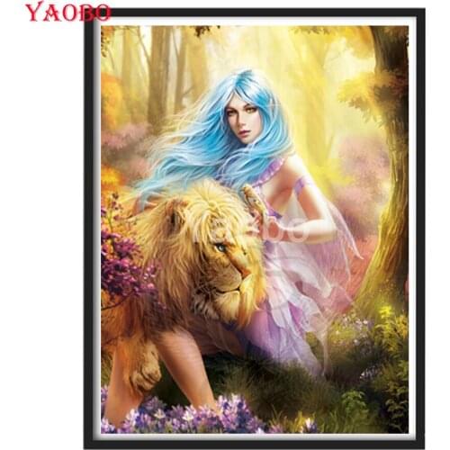 Beauty And Beast 5D DIY diamond painting,full,square,round forest diamond embroidery mosaic diamond stitch home decor