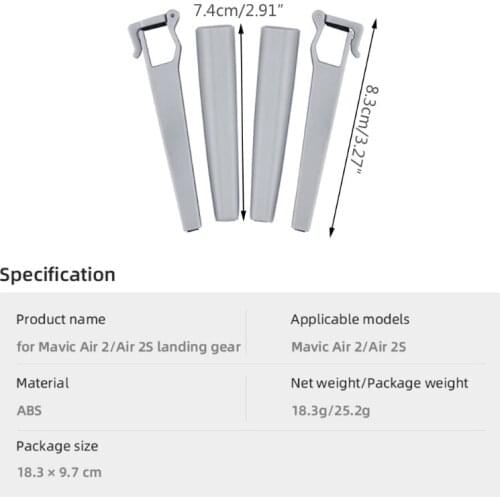 28EA Landing Gear Kits Drone Replacement Repair Parts Left Right Front Back Rear Legs for Mavic Air 2/2S