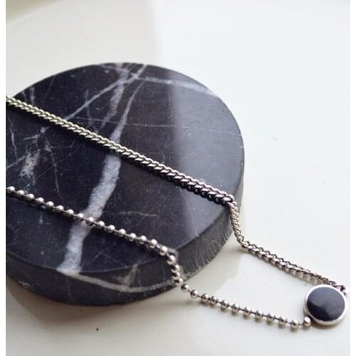 Miuoxion Wholesale Fashion Jewelry Retro Asymmetric Clavicle Necklace For Women Feature Namour Charm Gift All Seasons