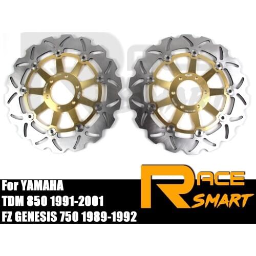 Motorcycle CNC Front Brake Disks For YAMAHA FZ GENESIS 750 1989-1992 Discs Rotors TDM 850 1991-2001 1992 1993 1994 1995 1996