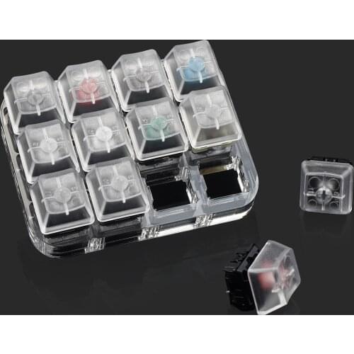 Translucent Keycaps Mechanical Keyboard Tester Switch Tester For Cherry MX Kailh Switches black red brown blue 4 6 8 9 12 20 Key