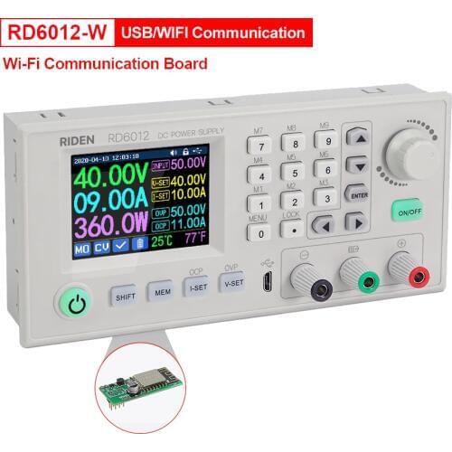 RD RIDEN RD6012 RD6012W USB WiFi DC - DC Voltage Current Step-down Power Supply Module Buck Voltage Converter Voltmeter 60V 12A