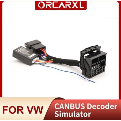 RCD330 Plus RCD360 Plug Play ISO Quadlock Adapter Cable CANBUS Decoder Simulator For VW Car MIB Radio