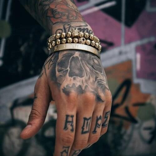 3pcs/set Luxury Jewelry Zircon Hip Hop Bracelets Men Cubic Micro Pave CZ Charm Braided Braiding Pulseira