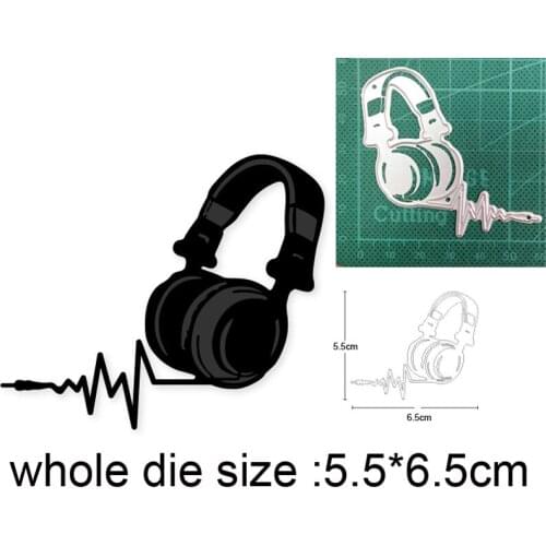 Craft dies metal cutting dies cut die mold Headset Headphone Scrapbooking dies paper craft knife mould blade punch stencils dies