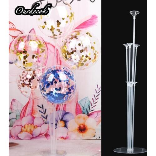 7/10 Tube Balloon Stand Birthday Balloons Arch Stick Holder Wedding Decor Baloon Globos Birthday Party Decorations Kids Ballon