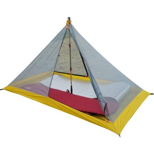 40D Silnylon 500g Ultralight Inner Tent Outdoor 3 Season Autumn Camping Tent,Aluminium Alloy 42cm A Shape Extension Rod 2 Person