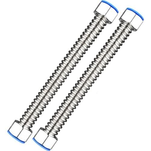 304 Stainless Steel Water Pipe Flexible Plumbing Hoses Ice Maker Line Pipe Supply BurstProof Water Plumbing Hose 50CM