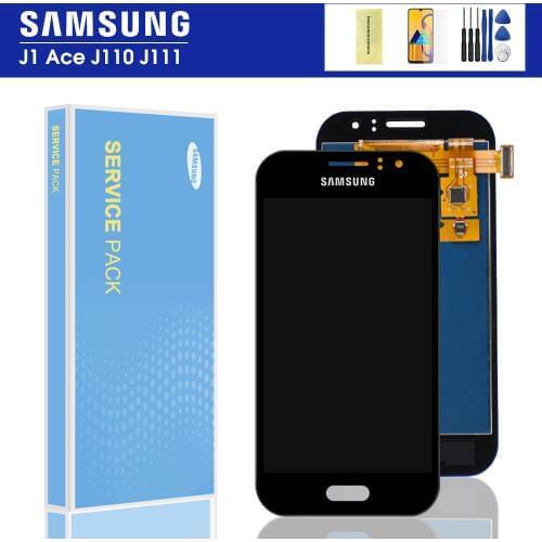 Can Adjust Brightness LCD For Samsung Galaxy J1 Ace J110 J110F J110H J110FM J111 J111F J111M J111FN LCD Touch Screen Assembly