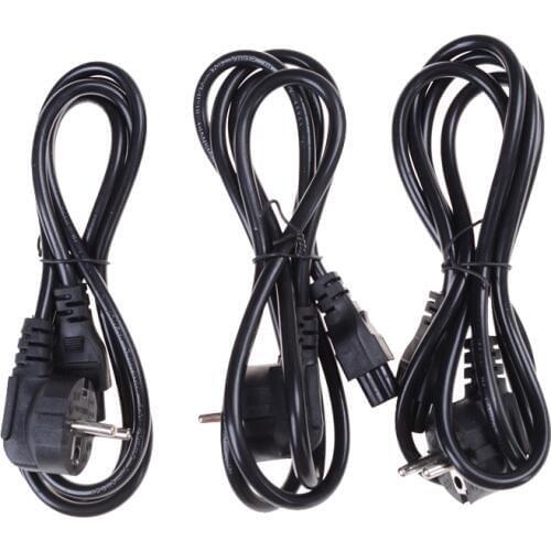 1.5m C13 IEC Kettle to European 2 pin Round AC EU Plug Power Cable Lead Cord PC New Arrival