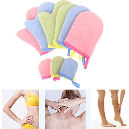 1Pcs Reusable Body Self Fake Tan Applicator Tanning Gloves Cream Lotion Mousse Glove Self Tanner 3 Color