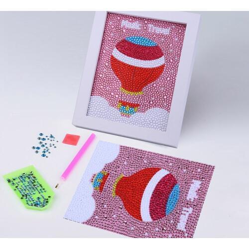 5D DIY Colorful Hot Air Balloon Diamond Painting Special Shaped Full Drilled Diamond Embroidery Home Child Decor Needlework Kits