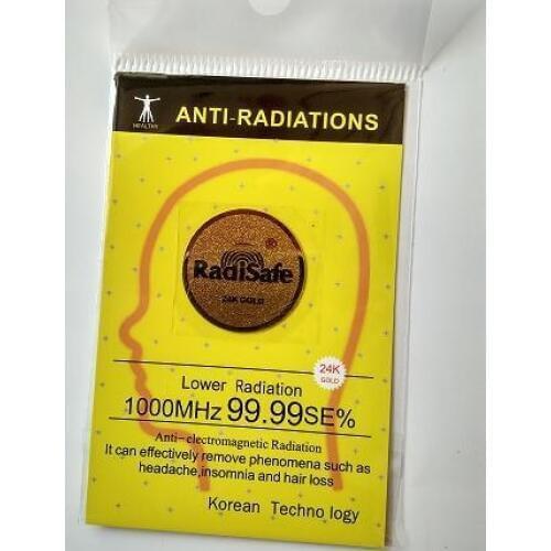 5G Anti Radiation Shield Protection shiled 99.8%24K-Gold Radi Safe anti radiation sticker 50pcs/lot free shppin