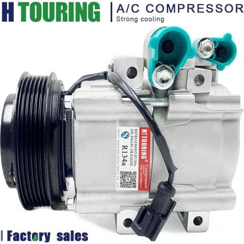 Auto Car AC Air Conditioning Compressor For FORD ESCAPE 2.3 MAZDA TRIBUTE 2.3L 4CYL F500LM3AA01 Cooling Pump Pulley PV6 HCC HS18