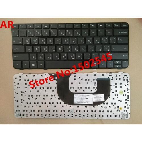 Free Shipping New Original Laptop Keyboard For HP Pavilion DM1-4000 DM1-3000 3115M 3125 AR Keyboard with Frame 699028-171