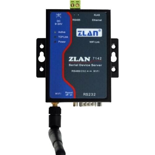 Wireless serial server 232 to WIFI 485 to WIFI Modbus wireless gateway ZLAN7142