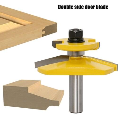 Woodworking milling cutter double bevel edge door plate cutter core plate cutter engraving machine door plate cutter