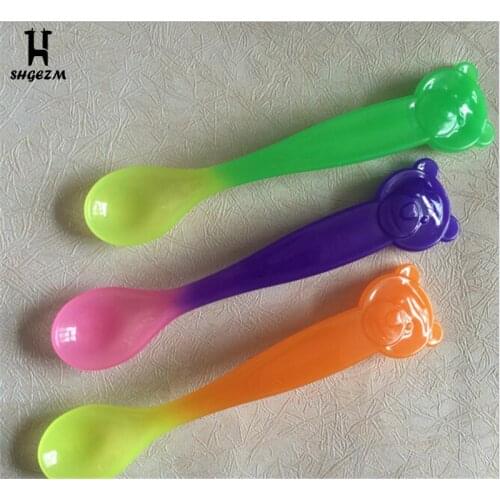 Baby Safety Spoon Baby Safety Temperature Sensing Kids Children Flatware Feeding Spoons For Baby