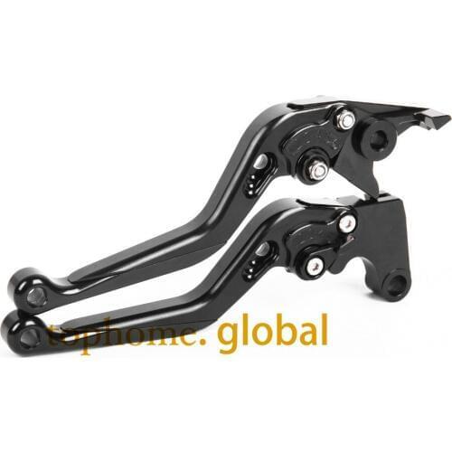 For Aprilia RSV4 / RSV4 FACTORY 2009 - 2020 CNC Foldable Extendable Brake Clutch Levers Black 2010 2011 2012 2013 2014 2017 2018