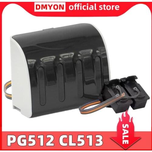 DMYON PG512 CL513 CISS Compatible for Canon PIXMA MP240/250/270/272/280/480/490/492/495/499/MX320/330/MX340/MX350/IP2702