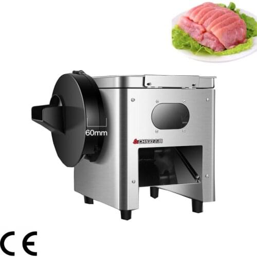 220V Electric meat slicer machine stainless steel cutting diced meat slicer 3.5mm thicknes vegetable dish machine commercial