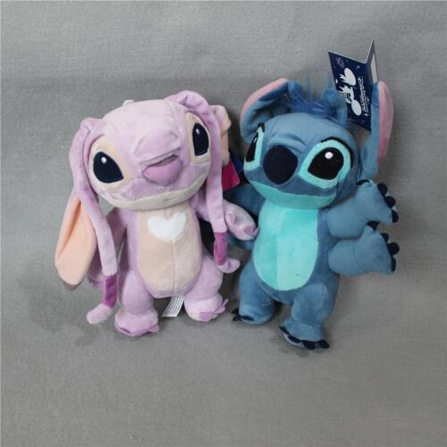 22cm=8.7inch Cartoon Lilo And Stitch Toys,Shape 4 Hands #626 Stitch And #624 Angel Stuffed Plush Soft Toy For Gift