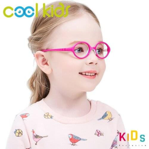 COOL KIDS TR90 Children Glasses Light Material Kids Optical Glasses Frame Flexible Eyeglasses Frame Safety Boys Girls Eyewear