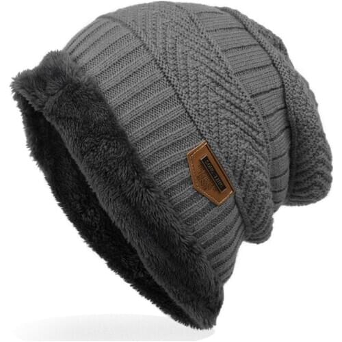 Fashion Men Warm Knitted Winter Hat Soft Hats Skullies Beanies Winter Hat For Women Unisex Autumn Winter Knitted Caps 6 Colors