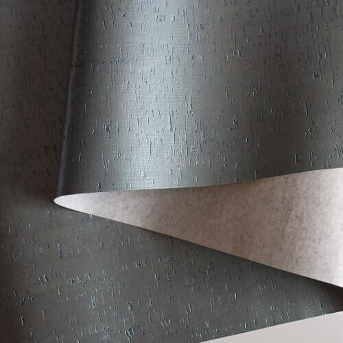 MY WIND 0.91*5.5M/Roll Bamboo knot Sky Grey Color Cork Metallic Wallpaper