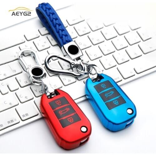 Soft TPU Car Remote Key Full Cover Case For Peugeot 3008 208 308 508 408 2008 307 4008 For Citroen C4L CACTUS C5 C3 C6 C8 Remote