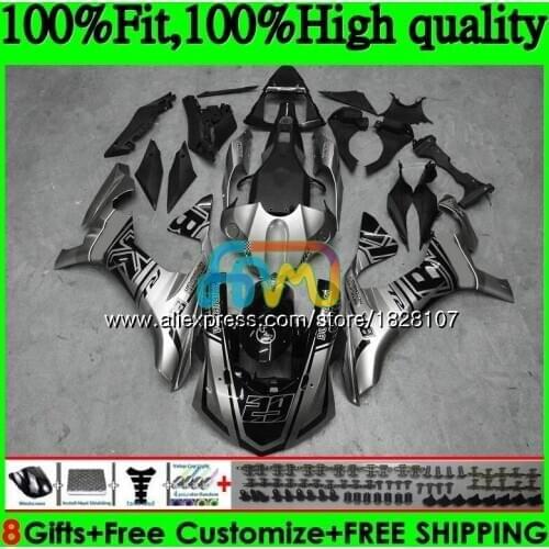 OEM Injection For YAMAHA YZF R1 1000 YZFR1 Silvery black 15 16 17 129BS.6 YZF-1000 YZF R 1 YZF1000 YZF-R1 2015 2016 2017 Fairing