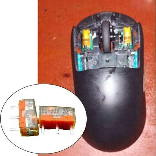 2Pcs/pack TTC Dustproof Gold Mouse Micro Switch Micro Button Gold Contactor 60 Million Click lifetime Repair Parts