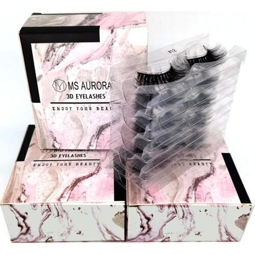 Eyelashes 10Pairs Faux Mink Lashes Bulk Items Wholesale Lots Pestañas Postizas Eyelash Book Natrual Volume Extension Supplies